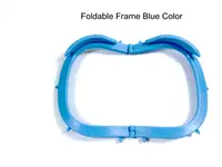 50pcs Dental Plastic Frame Rubber Dam Sheets Holde Oral Barrier Bracket Foldable X-Ray Film Blue Barrier Holder