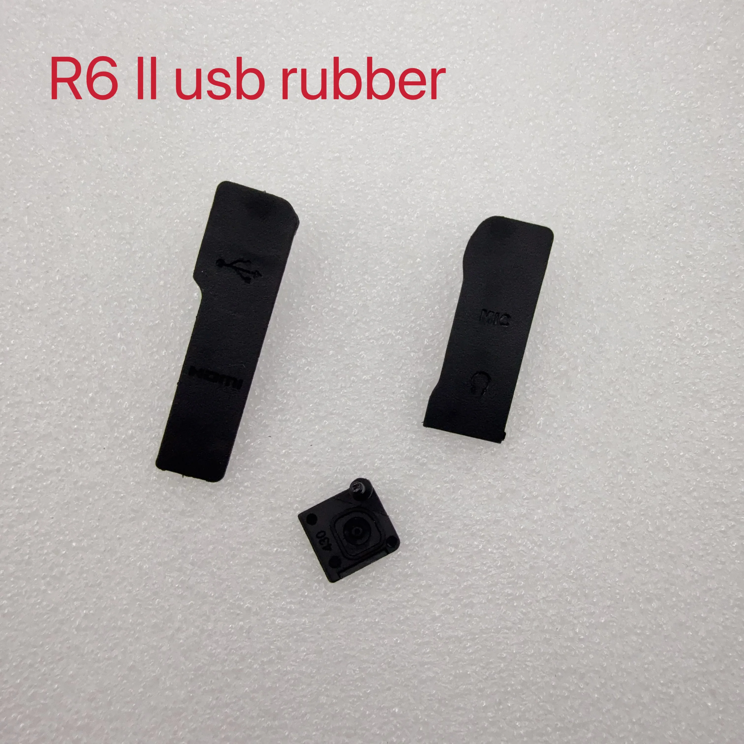 Фото Новая резиновая заглушка USB-порта для Canon EOS R6II R6 Mark II, совместимая с HDMI, крышка микрофона, защитная накладка, деталь для крепления камеры №4