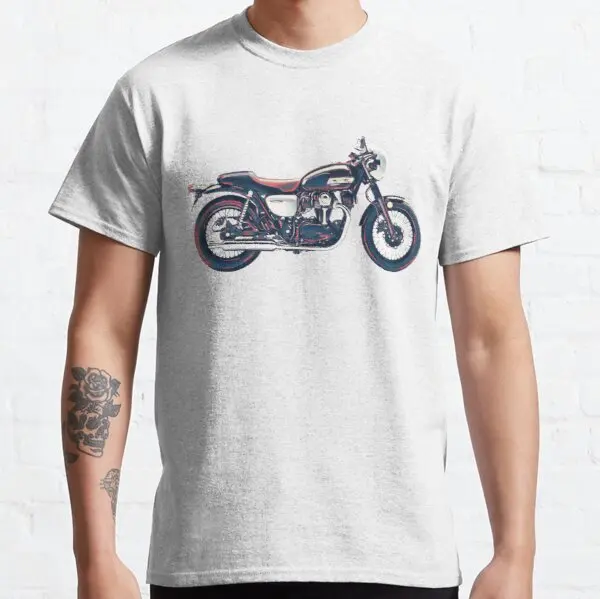 

Kawasaki W800 2019 Cafe t shirt for Suzuki Jawa KYMCO Derbi KTM Harris Kawasaki