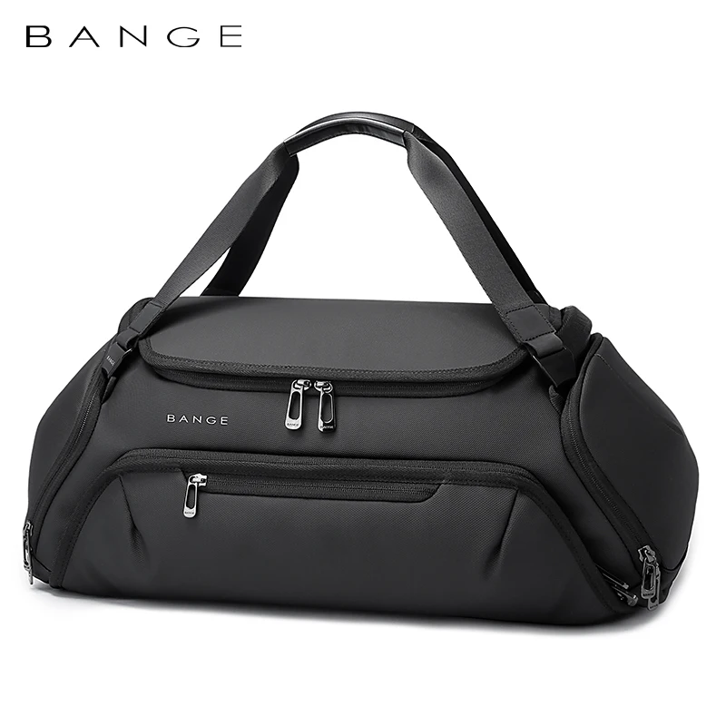 BANGE New Big Gym Bags For Men Waterproof and Moistureproof Dry and Wet Separation Travel suitcases Woman Travel Bag