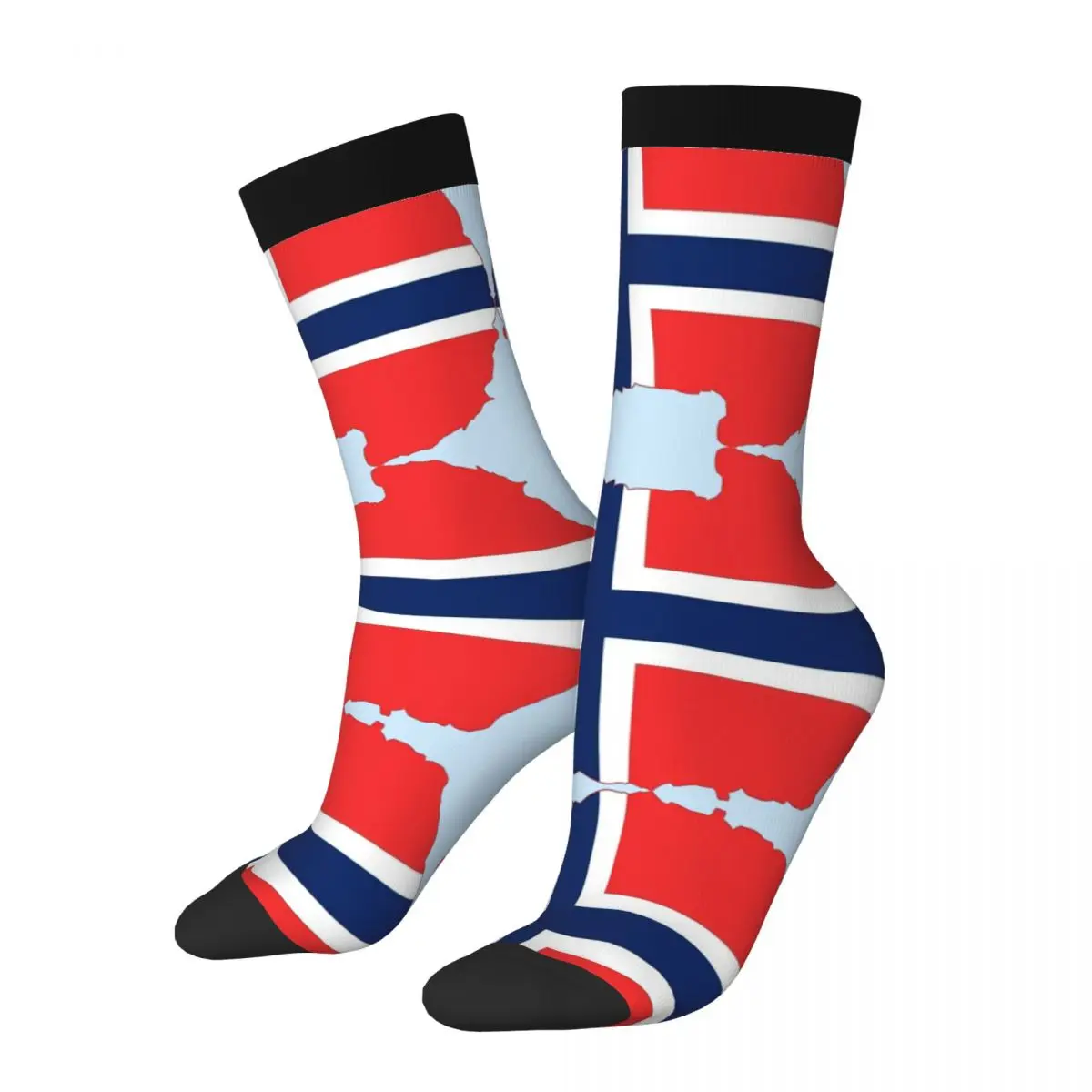 

Crazy compression Country Sign Sock for Men Hip Hop Vintage Norway Flag Happy Quality Pattern Printed Boys Crew Sock Casual Gift