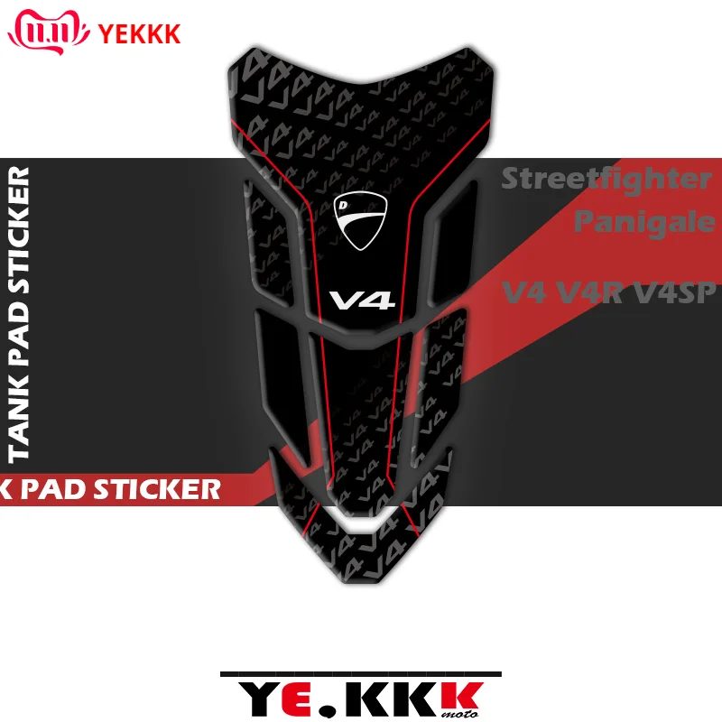 

For Ducati Streetfighter Panigale V4SP V4 V4R V4S 3D Fuel Gas Tank Pad Protector Decal Stickers Full Logo