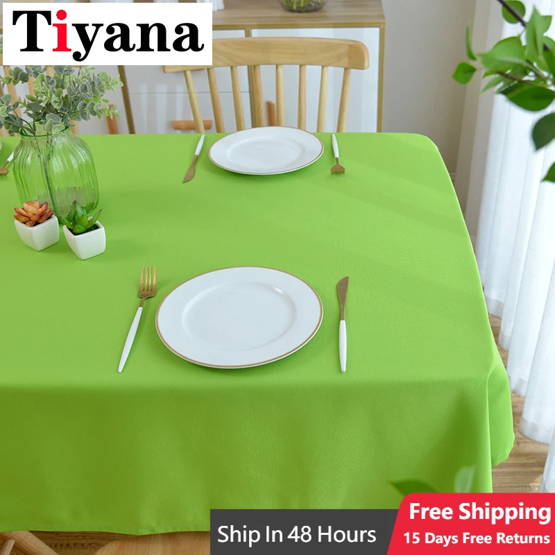 White Green Washable Coffee Dinner Blue Table Cloth For Wedd
