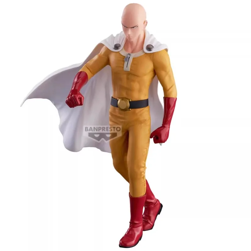 Фото Bandai Original Banpresto Аниме ONE PUNCH-MAN Сайтама Бариста ПВХ Фигурка Модель Коллекционные Игрушки №4