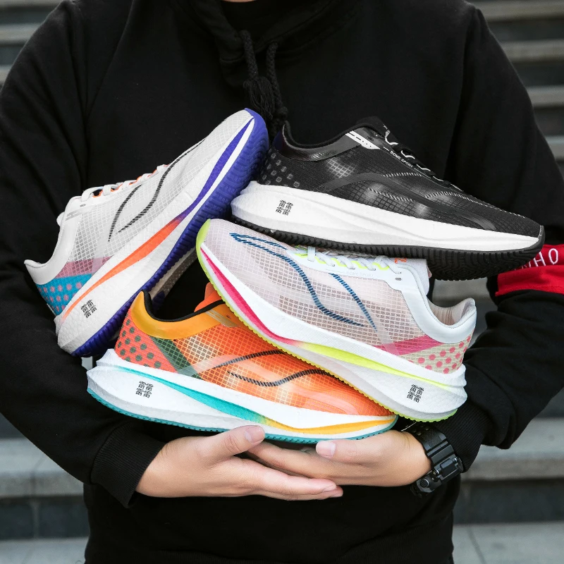 Men Road Running Shoes Lightweight Cushioning Outdoor Sneakers Marathon Trail Sport Shoes Elastic Women's Walking Tenis Masculin