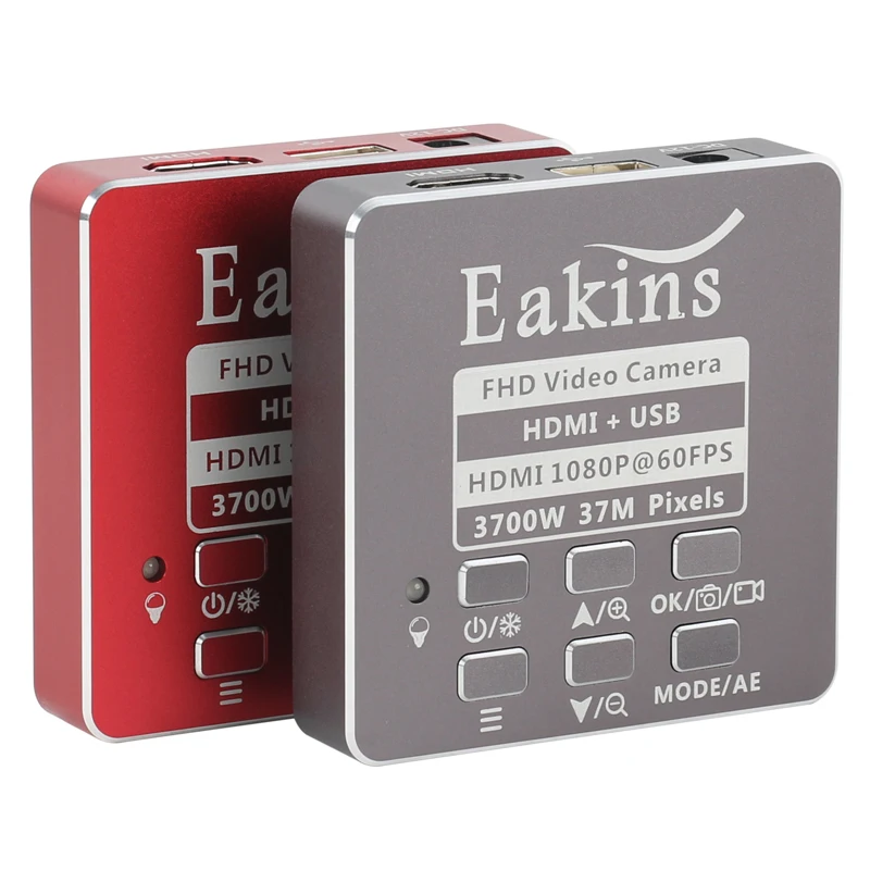 Eakins 37MP 1080P 60FPS видео Цифровой HDMI USB микроскоп камера 100X 130X зум C крепление объектива