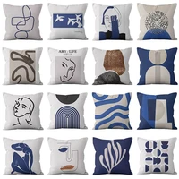 modern abstract geometric cushion cover short velvet throw pillowcase office sofa decorative pillows case minimalist home decor