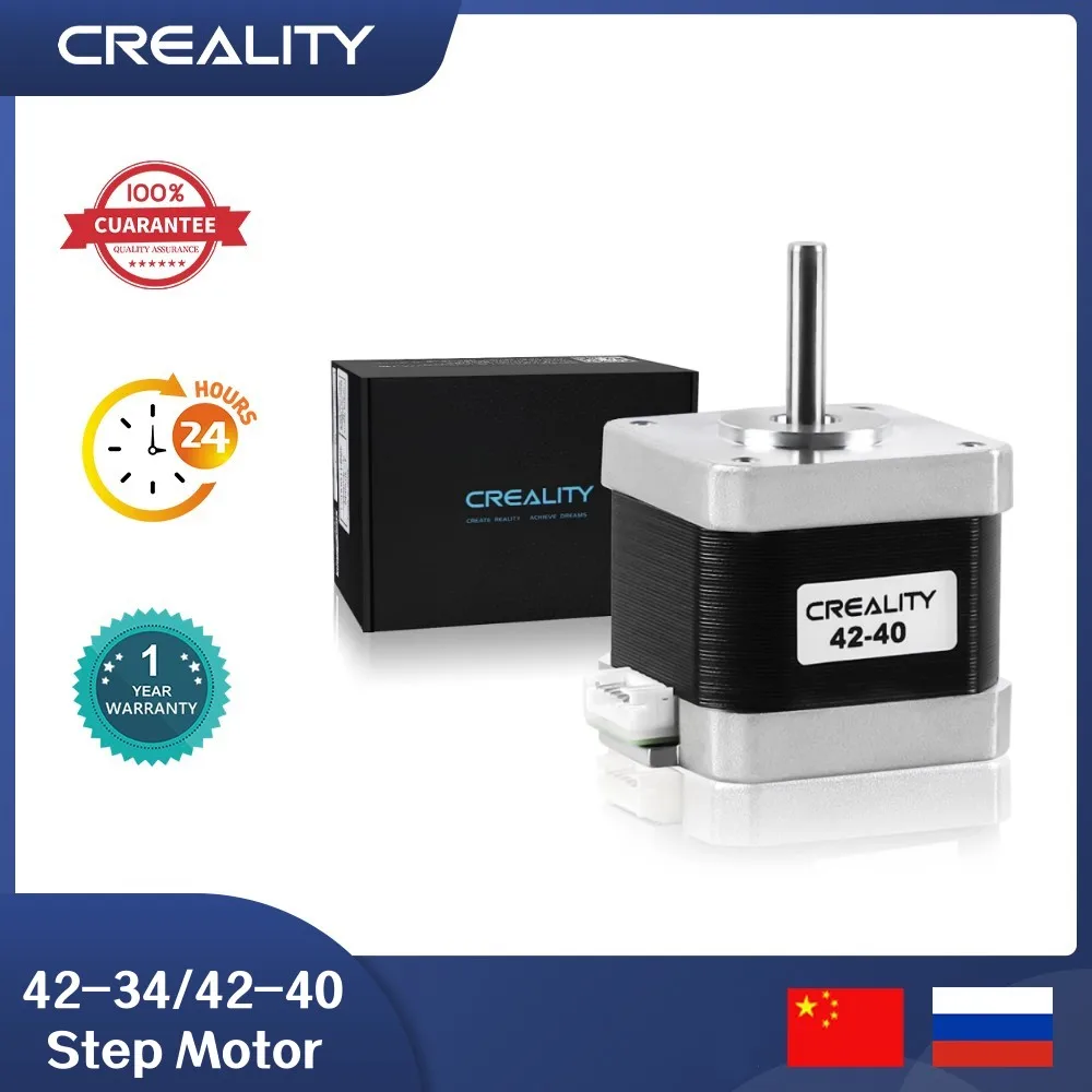 

Оригинальный шаговый двигатель Creality 42-34/42-40, высокая точность, низкий уровень шума, X/Y/Z ось для 3D принтера Ender 3/Ender-3 V2/CR-6 SE