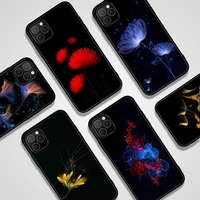flower phone case for iphone 11 13 12 pro max mini 7 8 6 6s plus cover for iphone xs se 2020 xr x protection shell bumper fundas