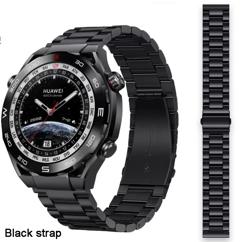 Stainless Steel Watchband for HUAWEI WATCH Ultimate Strap Metal Bracelet for Huawei GT3/GT 3pro/GT2/GT 2Pro 46mm Watch Accessor