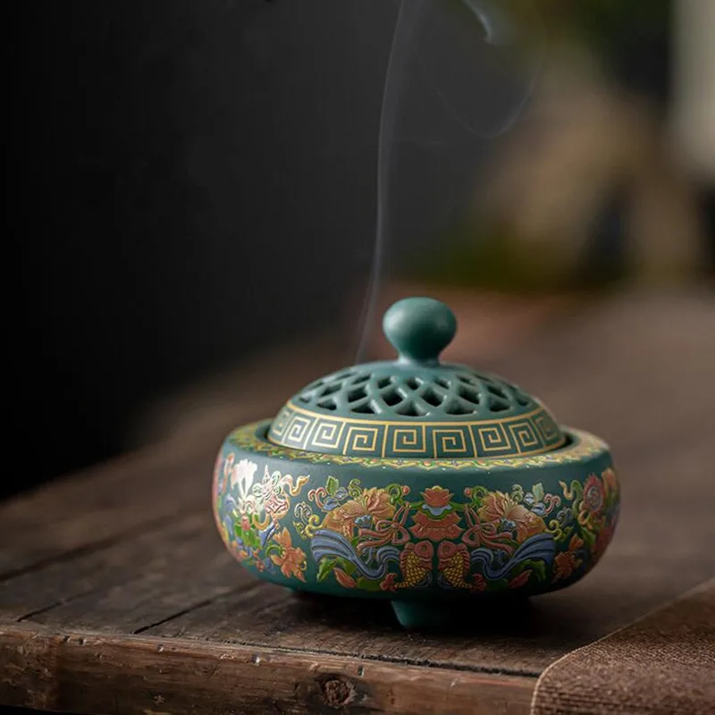 Керамическая горелка для благовоний держатель палочек буддистская линия