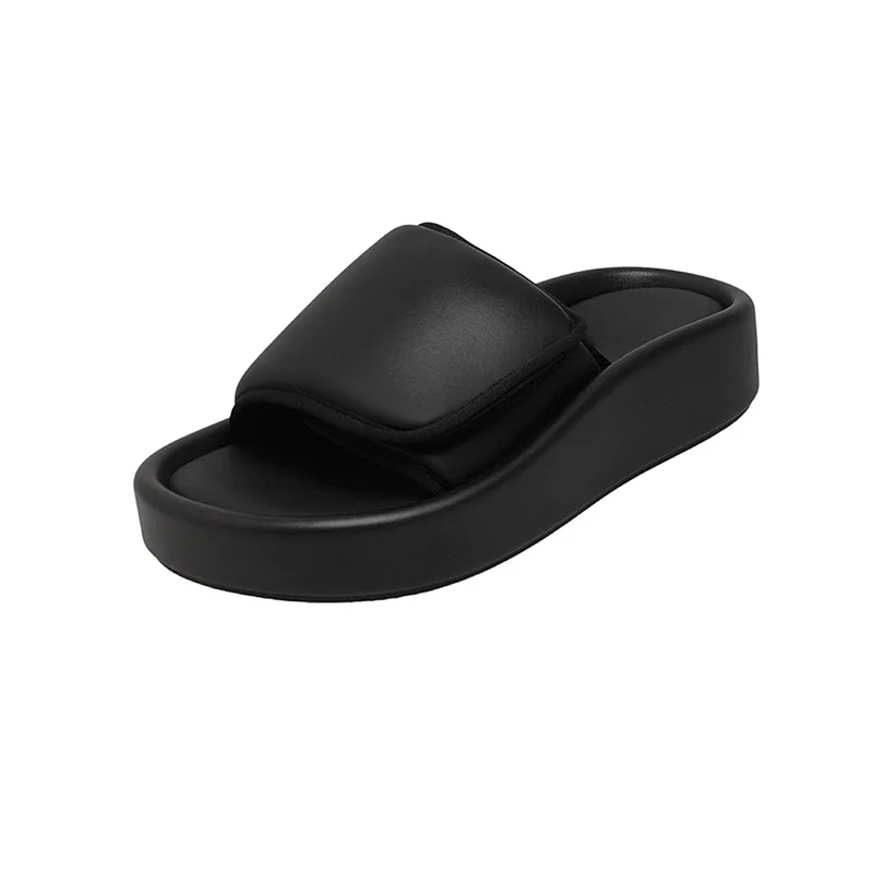 Flat Platform Cloud Slippers Summer Sliders Home Mute Slippers Bathroom Bath Non-slip Deodorant Shoes Indoor Outdoor