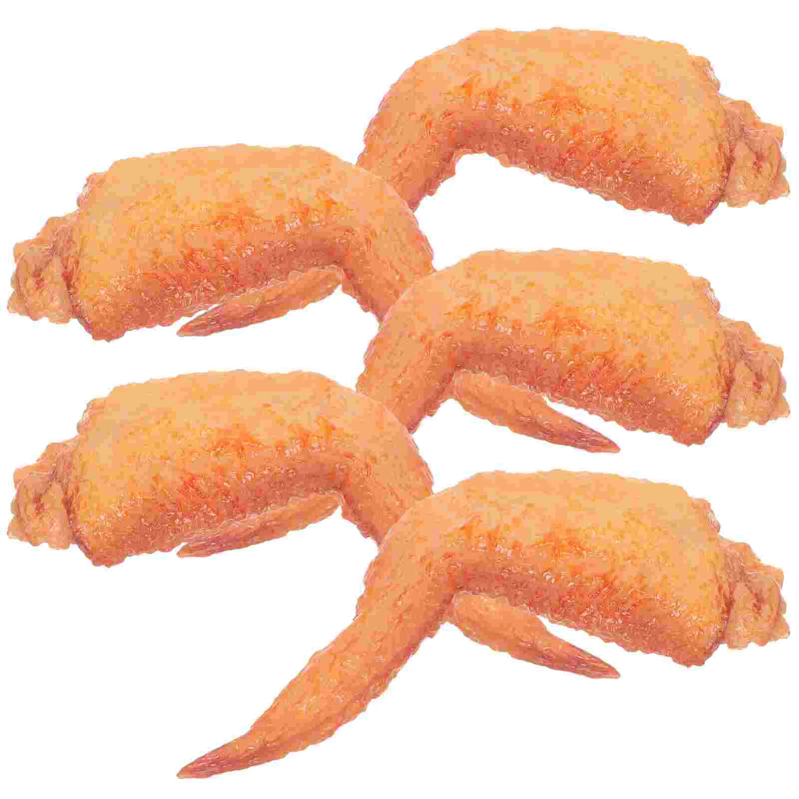 

5 Pcs Artificial Chicken Wing Fake Model Realistic Fake Chicken Wing Play Chicken Wing Model