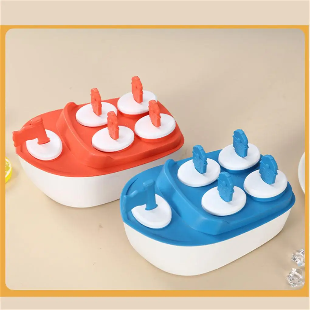 Форма для мороженого с мультяшным изображением парусной лодки лоток льда 5