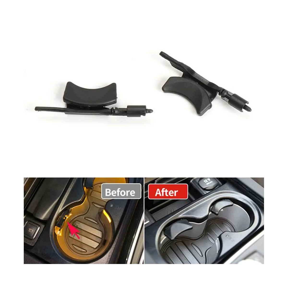 1666806402 Автомобильный Центральный консоль держатель стакана для воды Зажим ML GLS