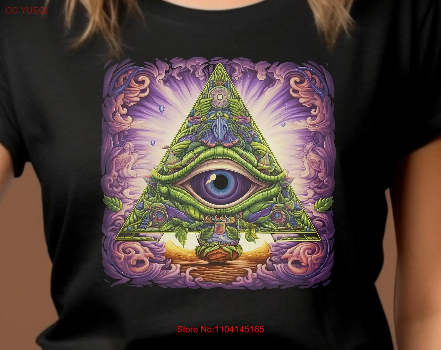 Футболка с надписью All Seen Eye Mystic серия 69 of Провиденс мистическая футболка