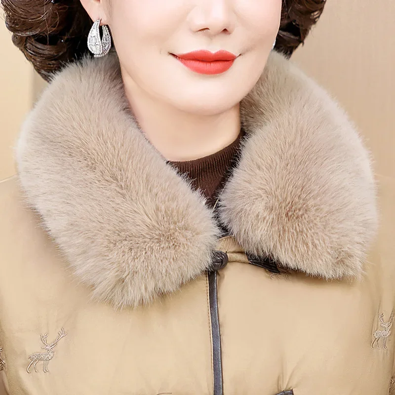 Элегантное теплое пальто средней длины на белом утином пуху для женщин среднего