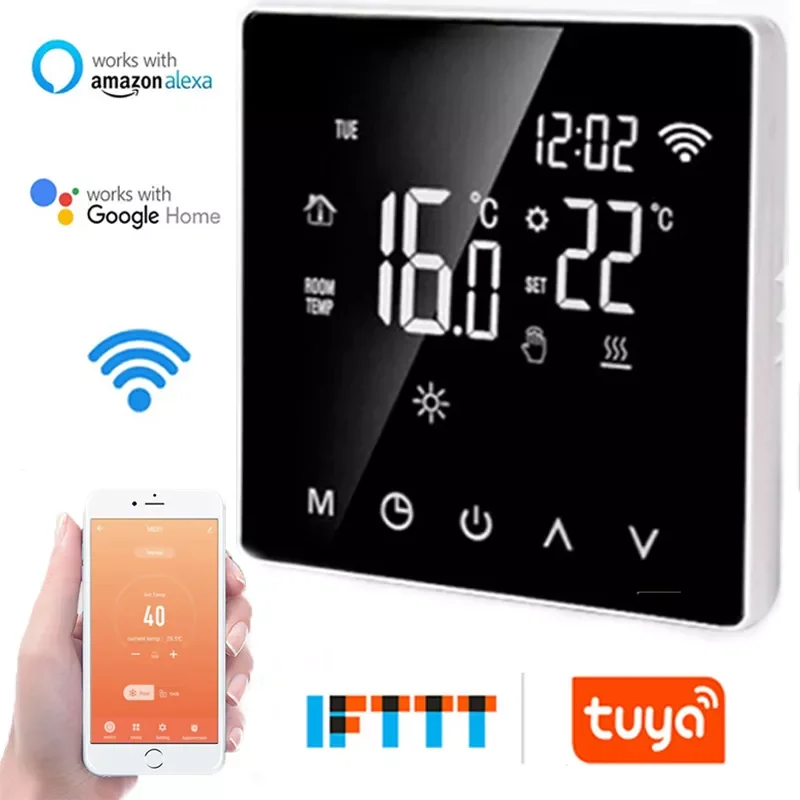 

WiFi Smart Thermostat Floor Heating Water/Gas Boiler Thermostat Remote Controller for google Home Voice Thermostat