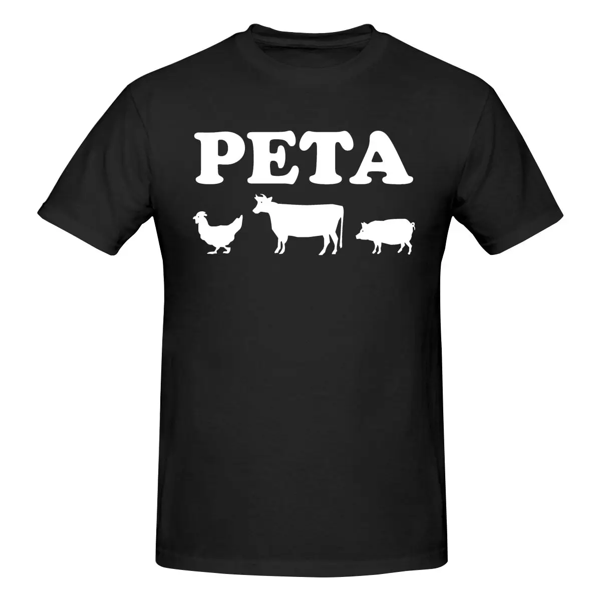 

PETA Logo T Shirt Cotton Short Sleeve Custom T Shirt Men