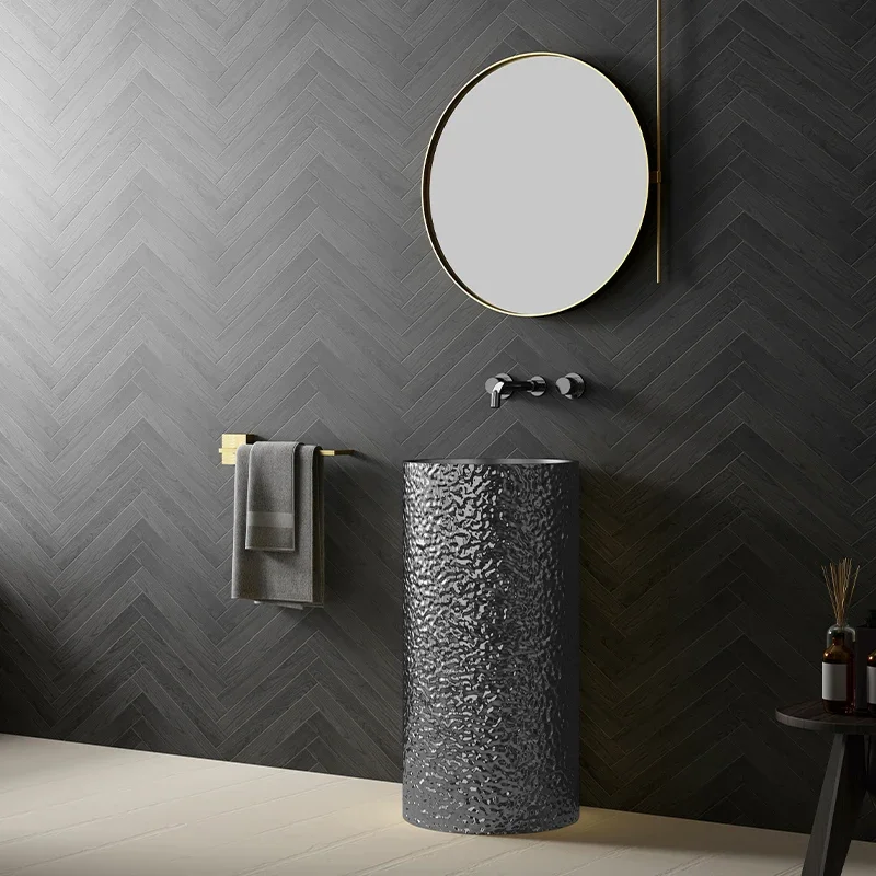 Столбик из нержавеющей стали раковина от пола до потолка индивидуальная