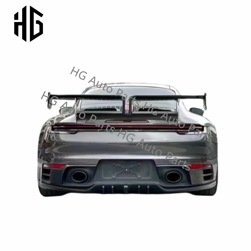 Для Porsche 911 992 Carrera TECHART стиль автомобильный комплект кузова глянцевое углеродное