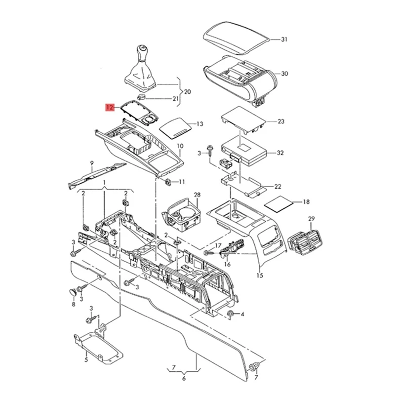 4л 0864260 Автомобильная консоль переключатель передач хромированная рамка