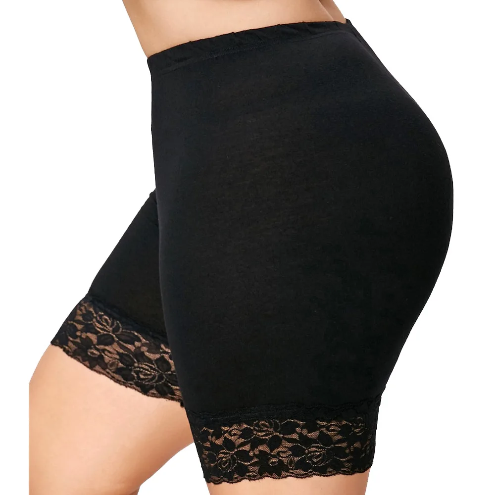 Ladies Safety Pants Lace Patchwork Soft and Comfortable Shorts Lace Panties Lace High Stretch Safety Pants Ladies Casual shorts