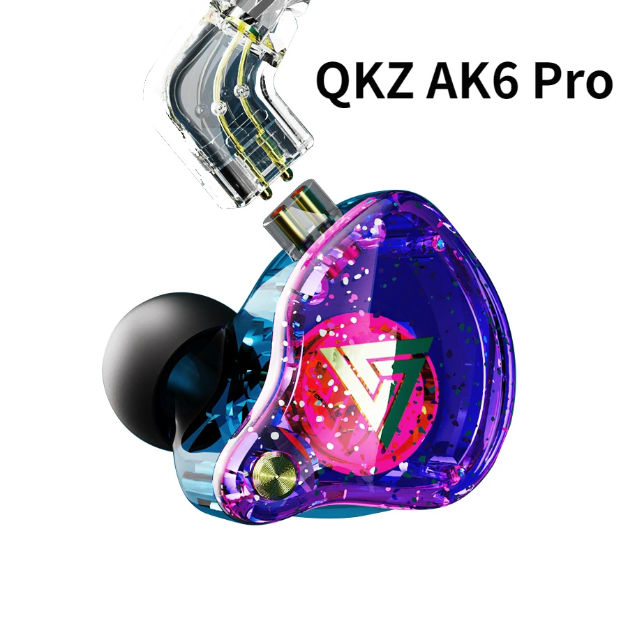 

10PCS QKZ AK6 Pro EDX Pro 1DD Dynamic Earphones HIFI Bass Earbuds In Ear Monitor Sport Noise Cancelling Headset ZST X