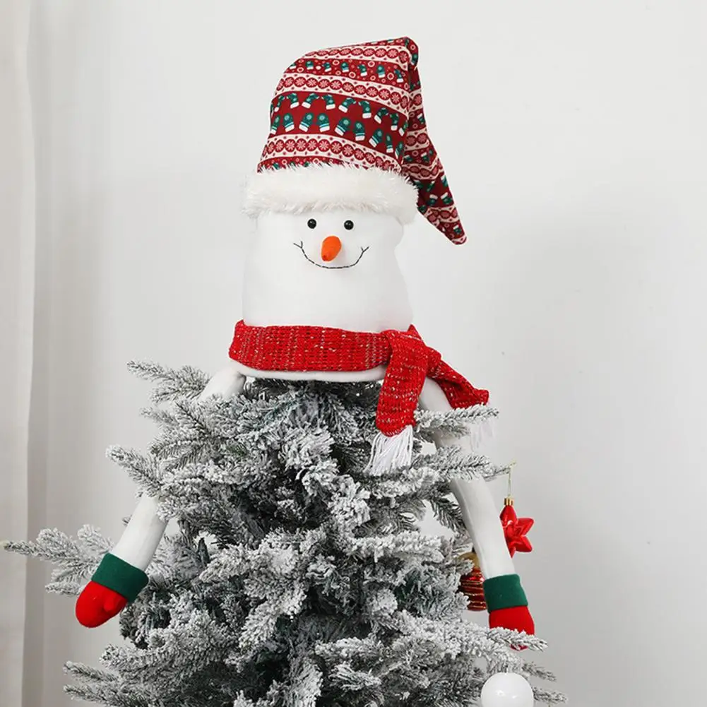 

Santa Claus Doll Ornament Ornamental Durable Cloth Merry Christmas Santa Claus Doll Tree Topper for Festival