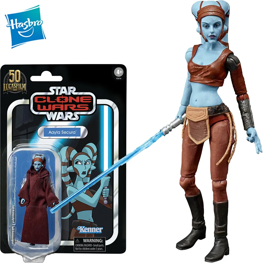 

In Stock Hasbro Star Wars The Vintage Collection Aayla Secura Action Figure Collection Model 3.75-Inch Original Toy Gift