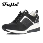 Fujin2022; Обувь на плоской подошве; Женская модная обувь на платформе 6,5 см; Сезон весна-осень; Женская дышащая обувь для отдыха на толстой подошве