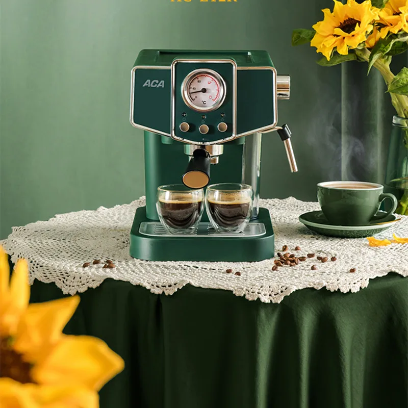 

American Espresso Machine Special Semi-automatic Household Small Milk Froth Steamer Grinding Coffee Maker