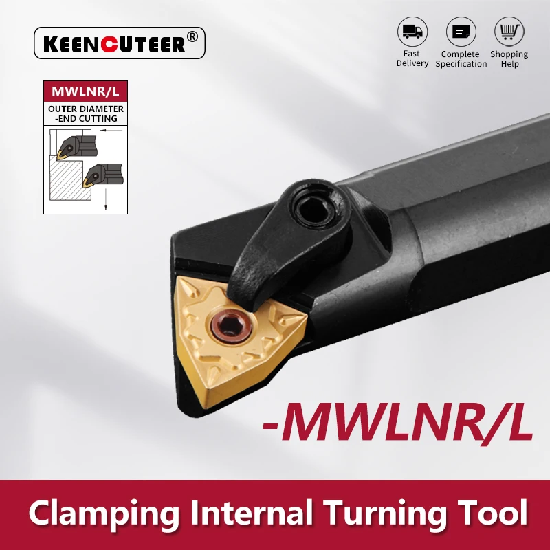 S16Q-MWLNR S20R-MWLNR S25S-MWLNR S32T-MWLNR Internal Turning Tool -MWLNR/L Lathe Bar Turning Holder CNC Cutting Tool Cutter Bar