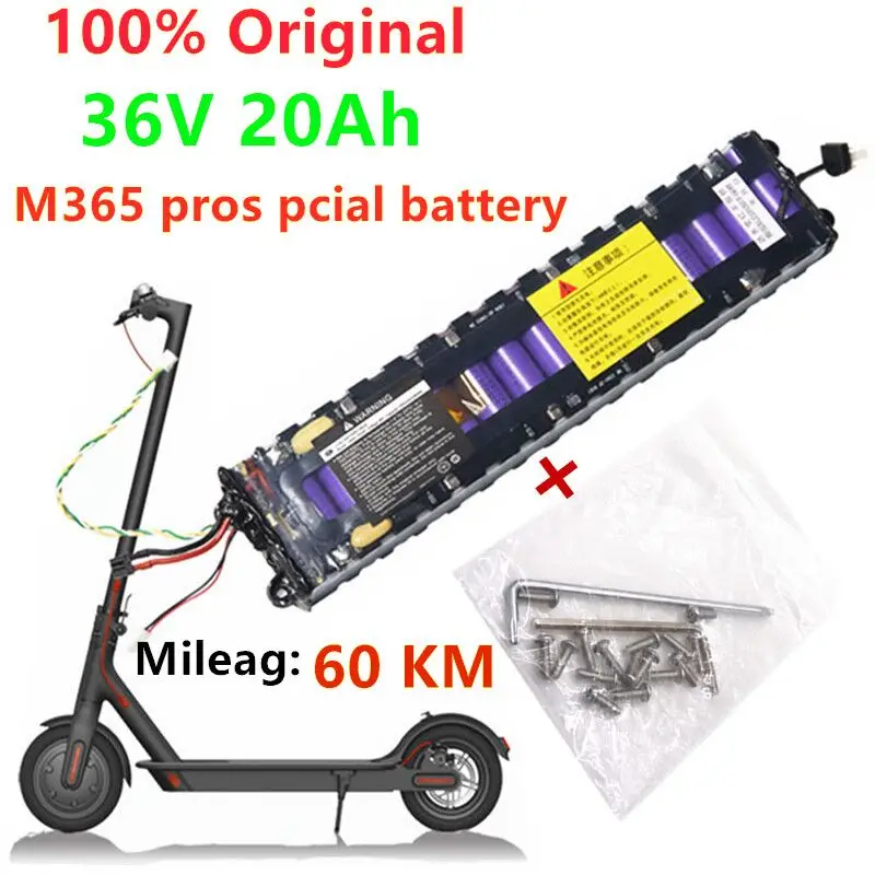 

2020 original 36V 20Ah batteria ForXiaomi M356 M356 Pro Speciale batteria 36V Li-Ion batteria 20000mAh equitazione 60km