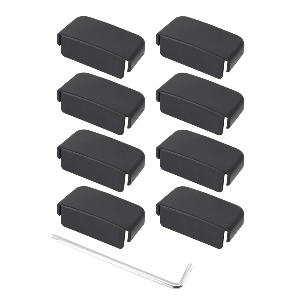 

8 PCS/set Seat Slide Rail Anti Blocking Cover Pulley Anti Kicking Protection Plug Cover For Tesla Model 3 Y 2021