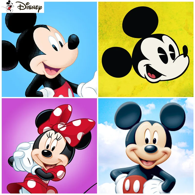 

Алмазная 5D картина «Микки Маус», «сделай сам» диснеевские квадратные/круглые вышивки крестиком, полное украшение