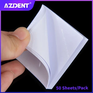 2x2 50 Sheets Thickening White Cementing Paper Dental Mixing Pad Dental Lab Denture Laboratory Cement Powder Mixing Paper