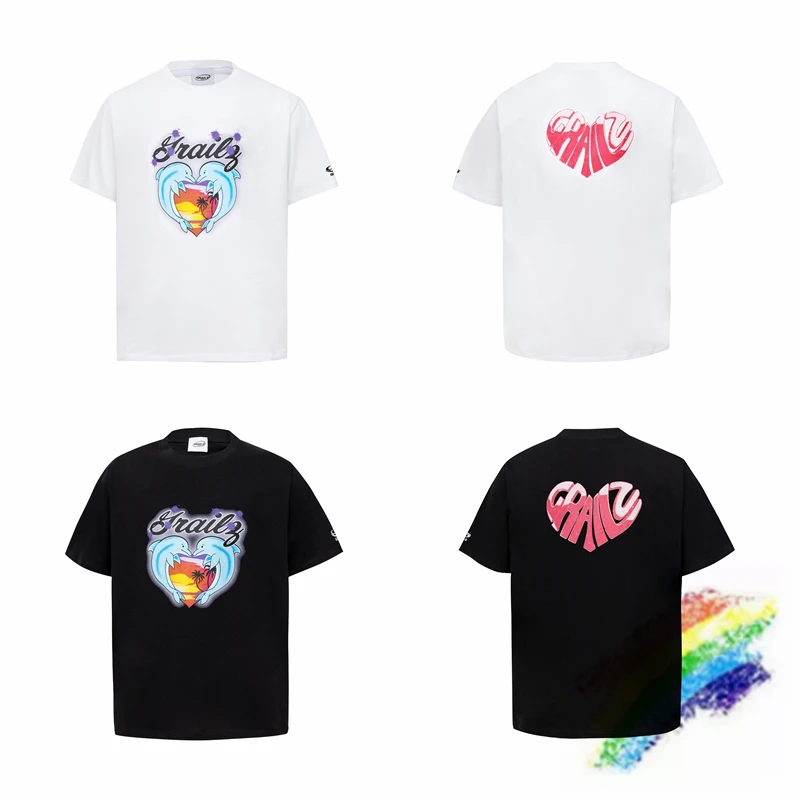 

Oversized Grailz T Shirt Men Women High Street Vintage GRZ T-Shirt Tee