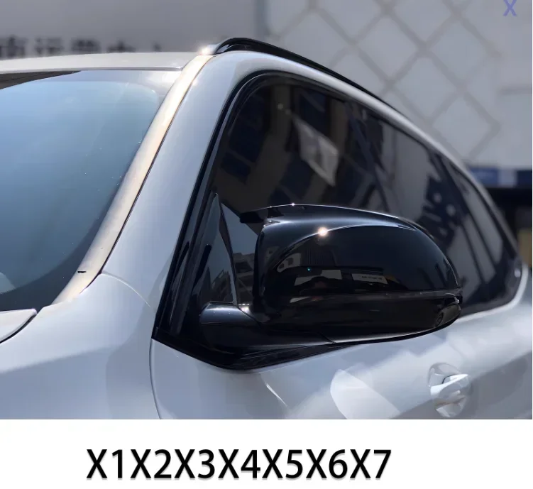 Черные полные пороги дверная рама центральные стойки молдинги для BMW X3 F25 G01 IX3 X4 F26