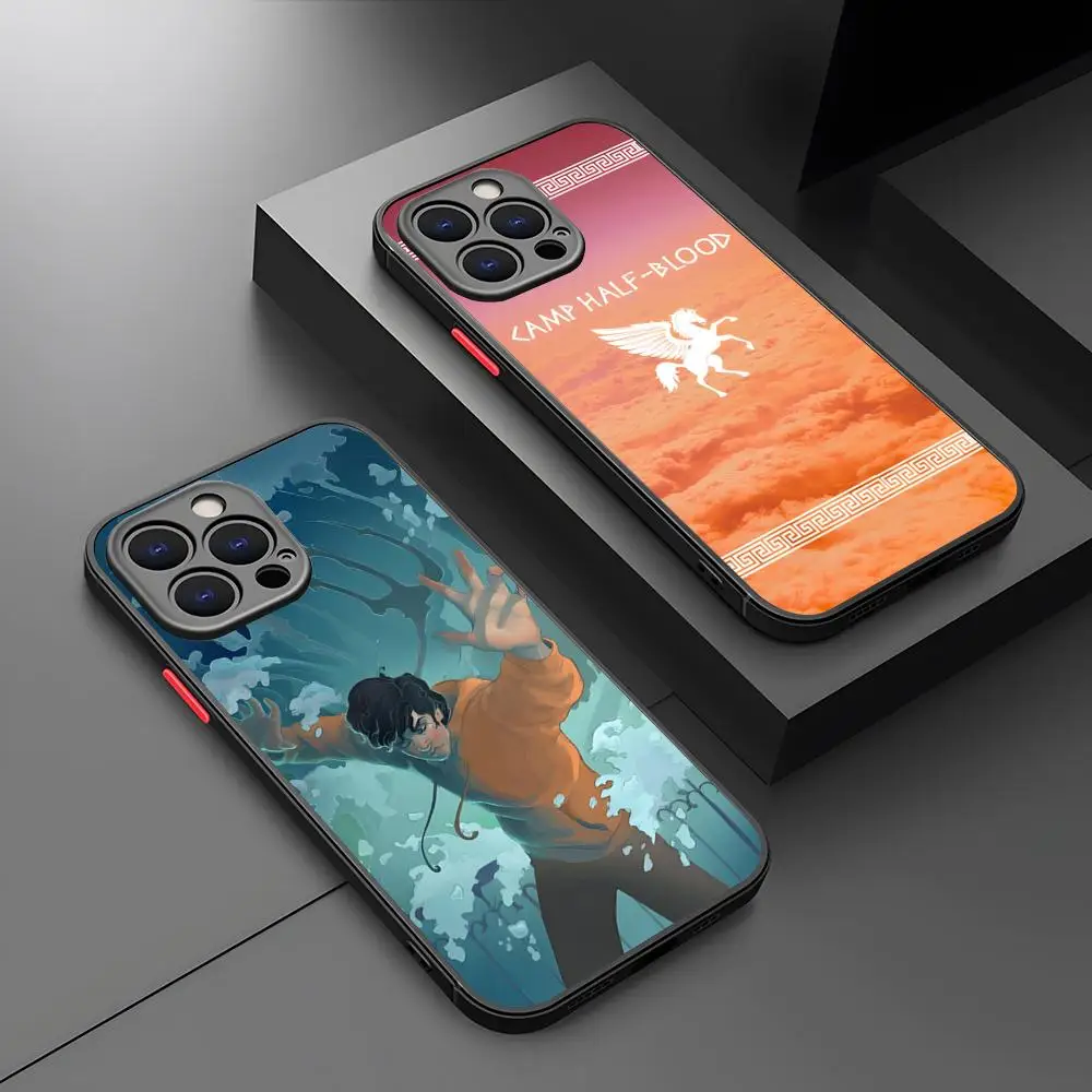 Чехол для телефона P-Percy Jackson с рисунком матовой прозрачной задней панели IPhone 16 15 14
