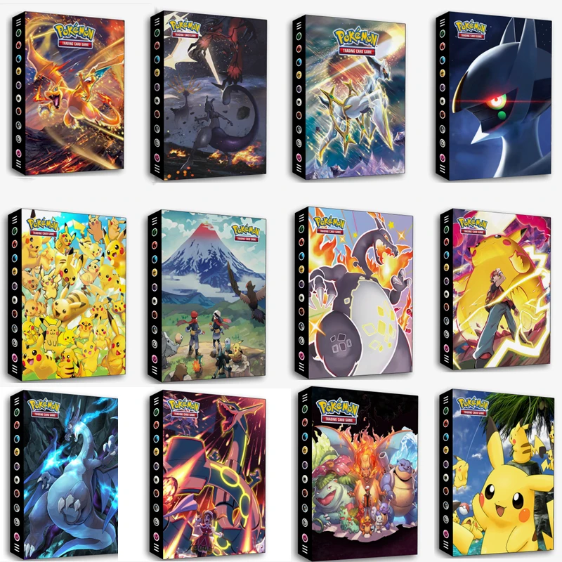 

240Pcs Pokemon Cards Album Book Games Charizard Pikachu Anime Toys Collection Card Pack Collection Booklet Kids Gifts Toys