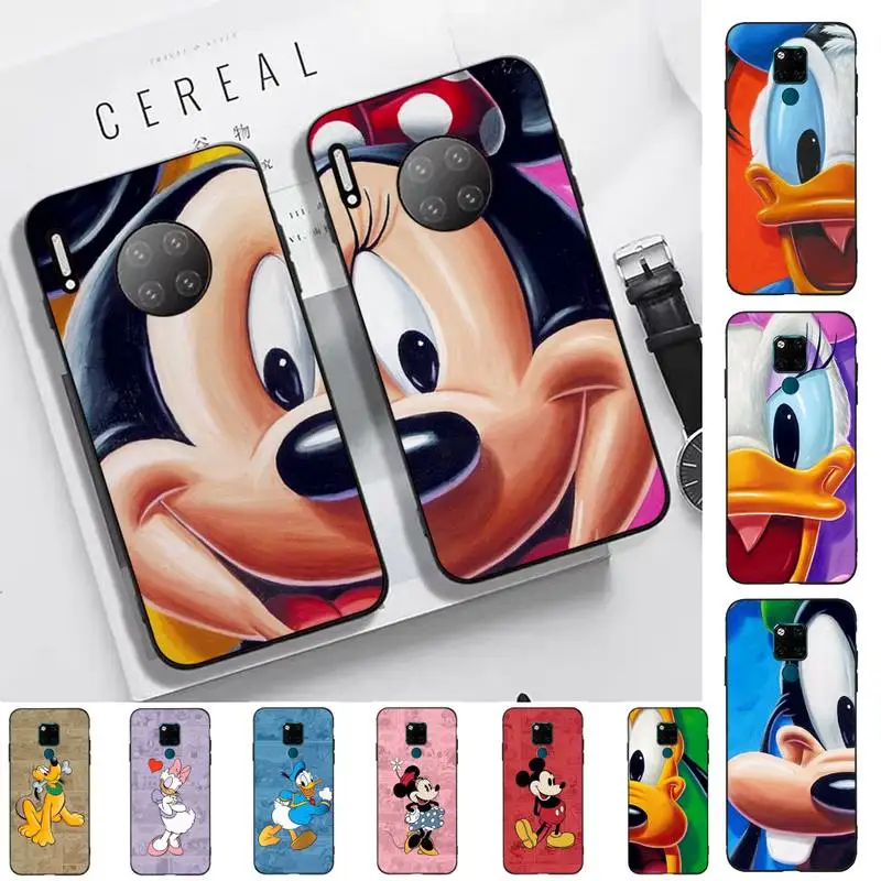 

MINISO Mickey Minnie Mouse Phone Case for Huawei Mate 20 10 9 40 30 lite pro X Nova 2 3i 7se