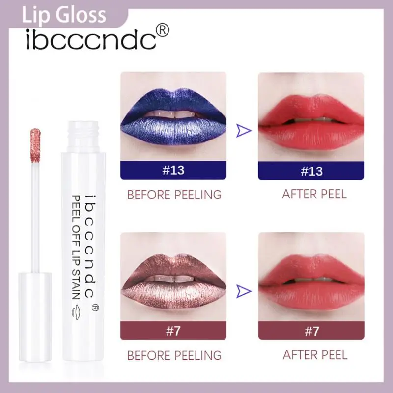 

Блеск для губ Ibcccndc с отрывом, цветная помада для макияжа, матовая, блестящая, стойкая, глазурованная, блеск для губ, тинт для губ, косметика
