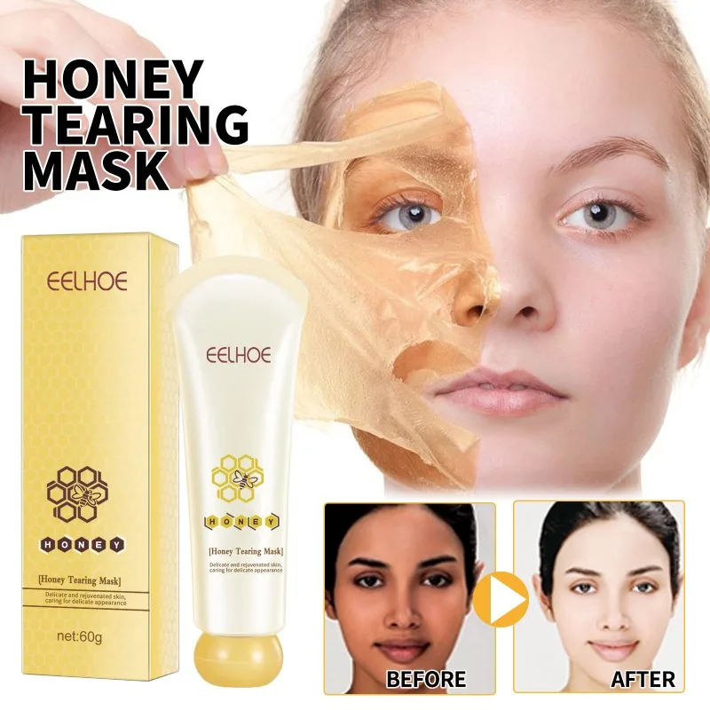 

Honey Tearing Mask Peel-off Mask Tearing Shrinks Pores Mask Remove Peel Off Dead Skin Oil Control Clean Pores Face Skincare Mask
