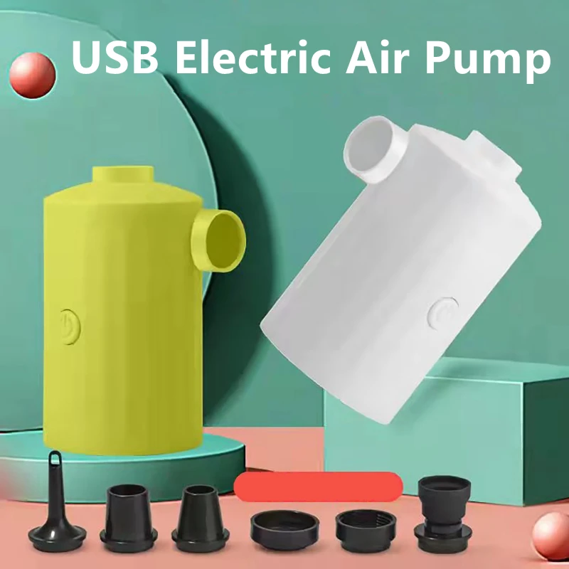 

USB Wireless Electric Air Pump Inflatable and Suction Air Pump for Air Mattress Swimming Ring Car Home Use Pool Pump