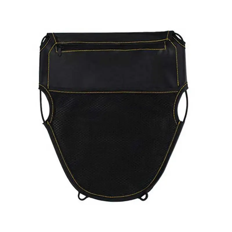 

Motorcycle Scooter Seat Bag PU Leather Scooter Under Seat Storage Pouch Bag Dual Pockets Organizer For Wallets Documents Cards