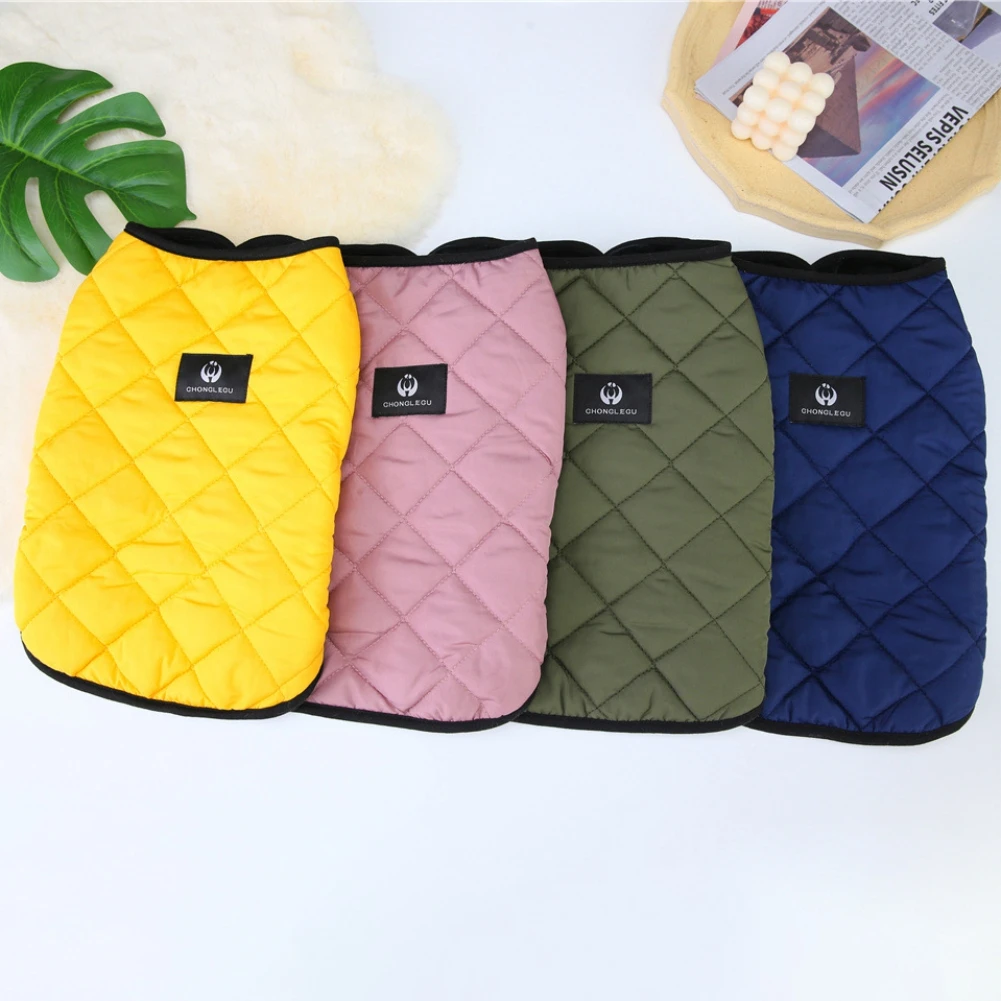 

Зимняя куртка для собак, жилет, теплая ветрозащитная мягкая одежда для маленьких и средних собак, пудель, французского бульдога, пальто без ...