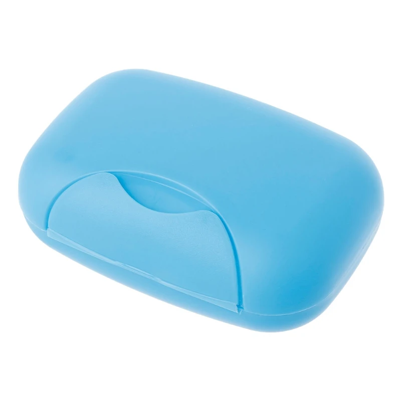 

KX4B Plastic Soap Box with Lid Bathroom Soap for CASE Dish Plate Hotel Shower Travel