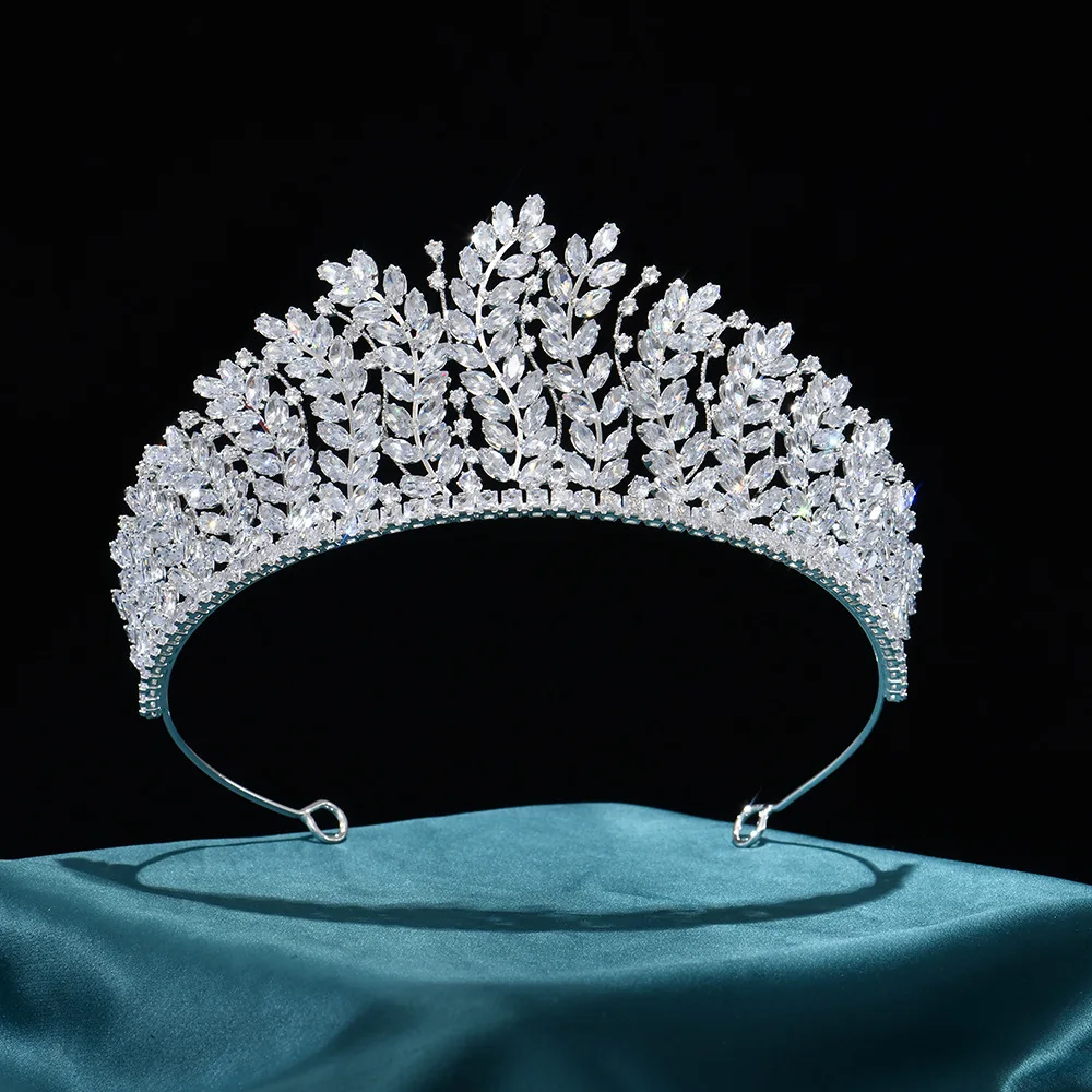 Хрустальные короны диадемы для свадьбы украшения волос аксессуары роскошная