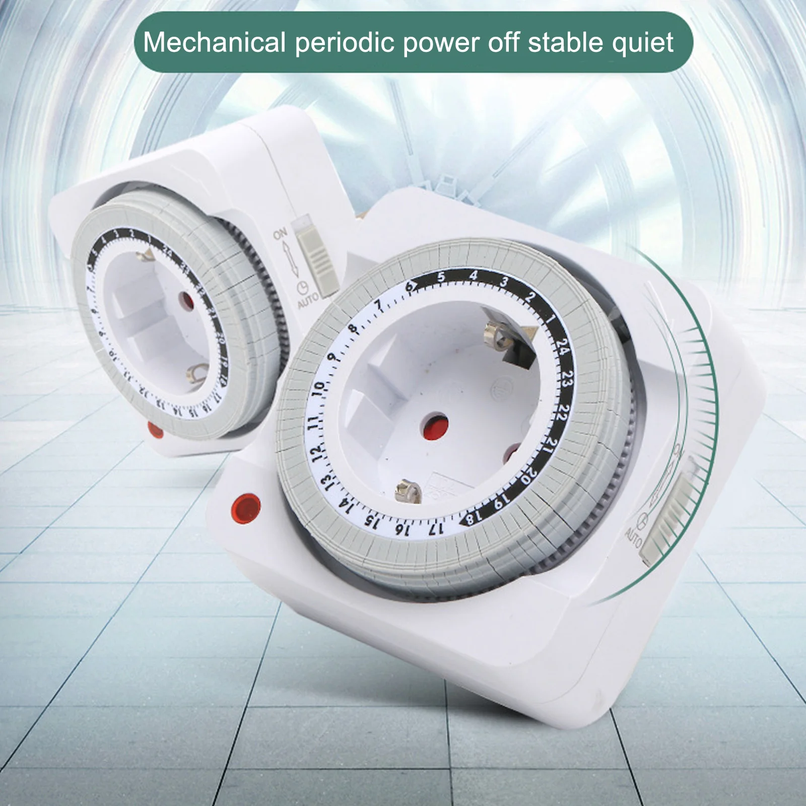 

Mechanical Timer Socket 16A 1pc 230V 50HZ 3.15*3.15*2.75inch 3600W 8*8*7cm Automatic European Standard Brand New